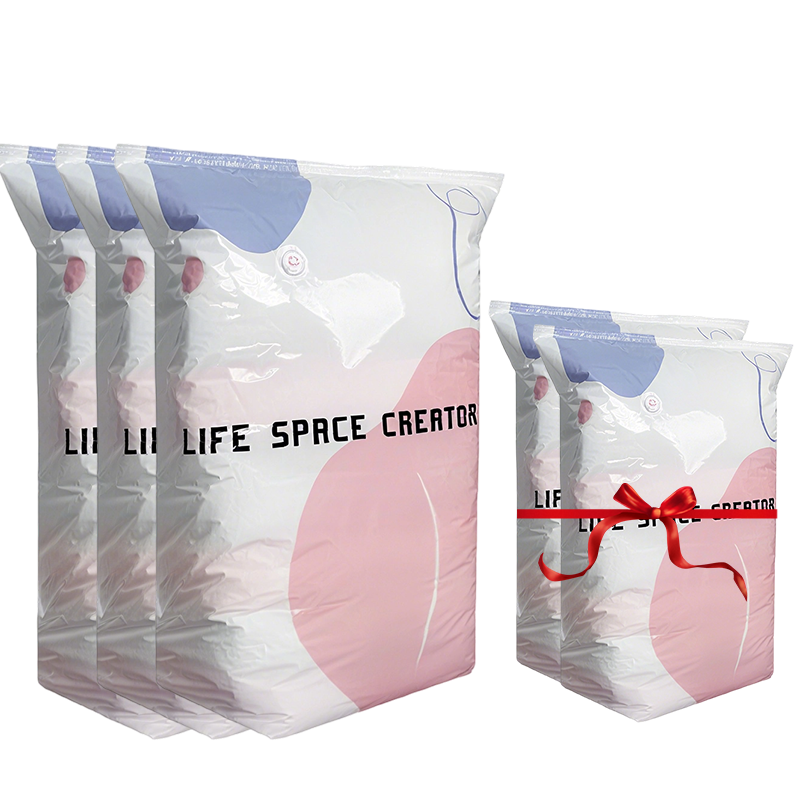 ๐๏ธNo-Pump Vacuum Bags โ Save 80% Space, Keep Clothes Dry & Dust-Free, for Bedding & Gear