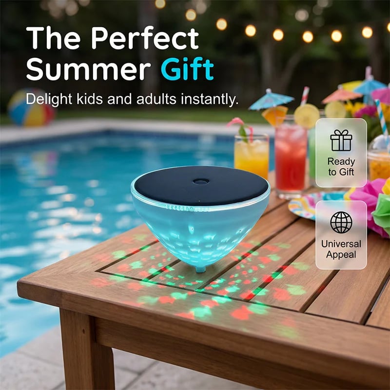 🐟43% OFF Now✨Solar Floating Pool Light with Magical Fish Projection 🌊💡