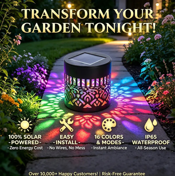 🏡𝓢𝓲𝓶𝓹𝓵𝔂𝓓𝓪𝓲𝓵𝔂® Solar Mandala Projector Outdoor Lights