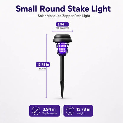Dual-Mode Solar Bug Zapper, Outdoor Garden Pest Repeller 🦟