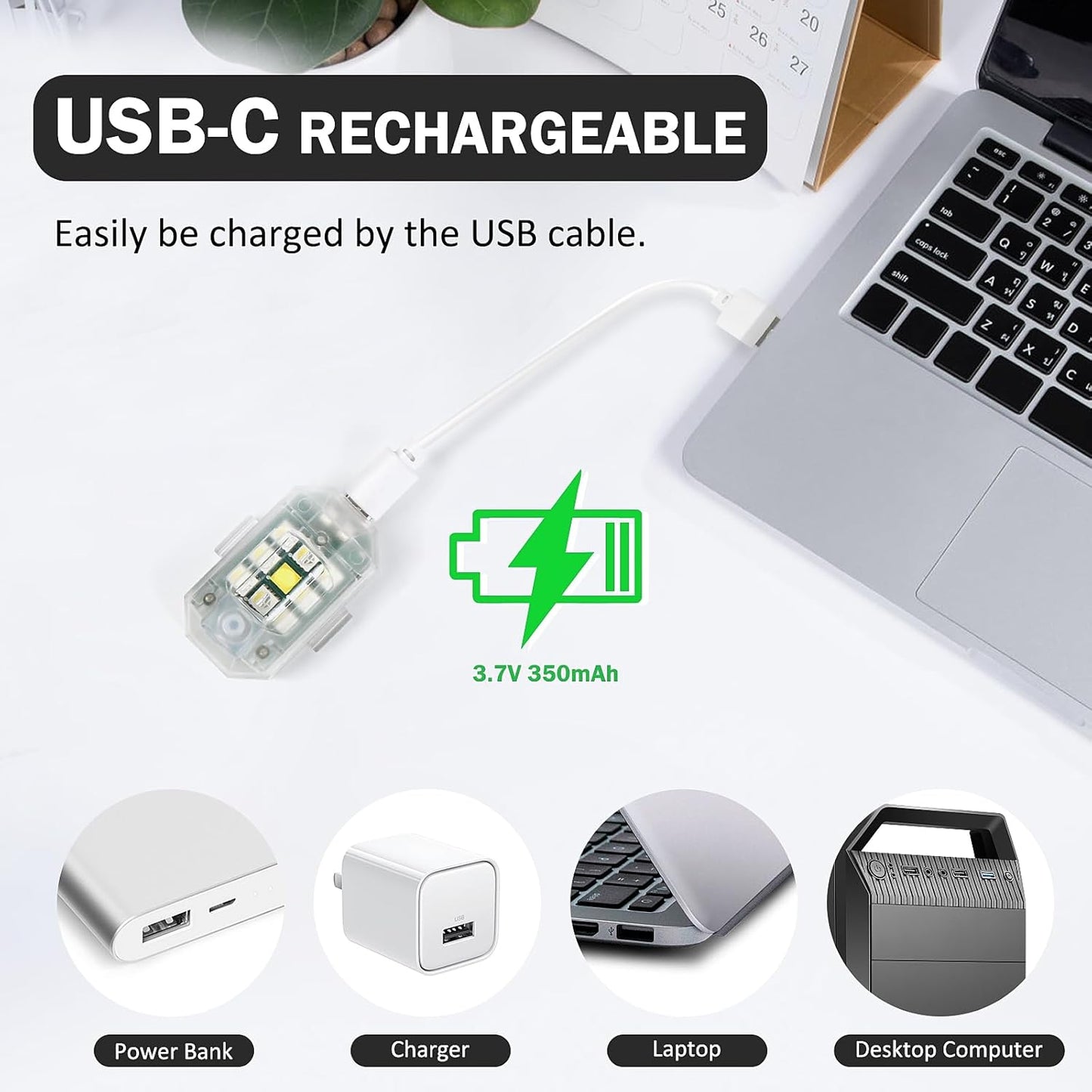 🚁💡 7 Colors LED Strobe Light