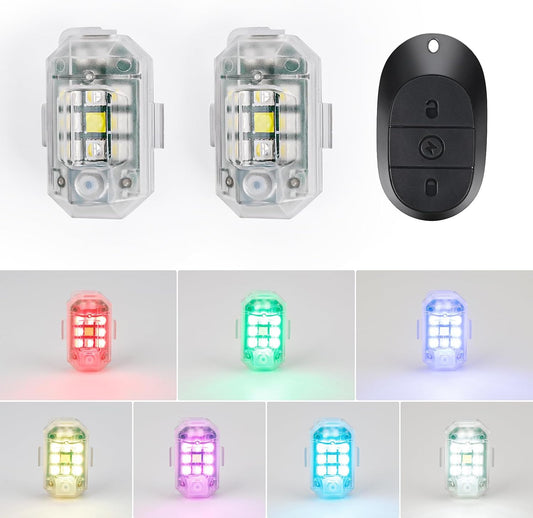🚁💡 7 Colors LED Strobe Light