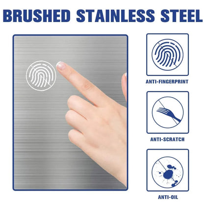 13 Gallon Stainless Steel Touchless Kitchen Trash Can with Motion Sensor for Indoor Use(Silver)