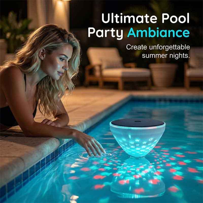 🐟43% OFF Now✨Solar Floating Pool Light with Magical Fish Projection 🌊💡